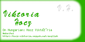 viktoria hocz business card